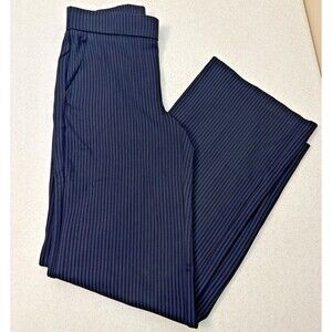 Truth By Republic Navy Blue Striped Women's Pants Trousers Size Small Pinstriped